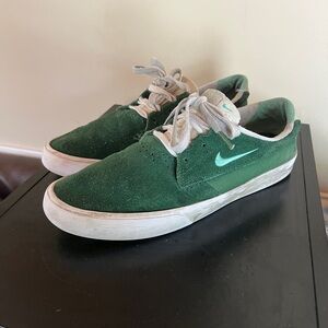 Nike Forest Green Suede Sneakers
